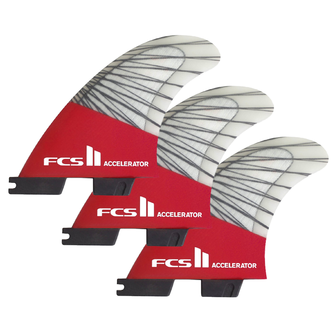 Finnen zu CORE Wave Boards | FCS II Performer L PC Carbon Tri Set